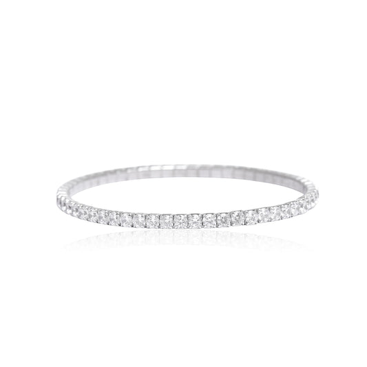 Solitare Stone Bangle Bracelet
