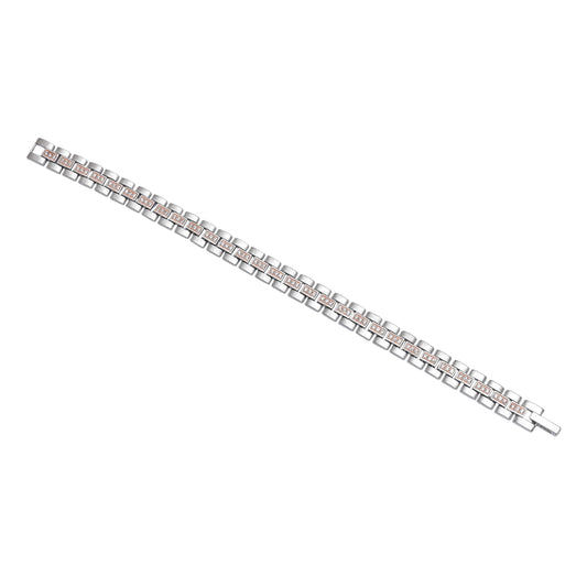 Elegant Geometric Silver Bracelet