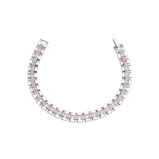 Elegant Geometric Silver Bracelet