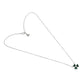 Green Ginkgo Leaf Pendant Necklace 925 Sterling Silver